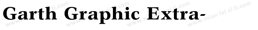 Garth Graphic Extra字体转换